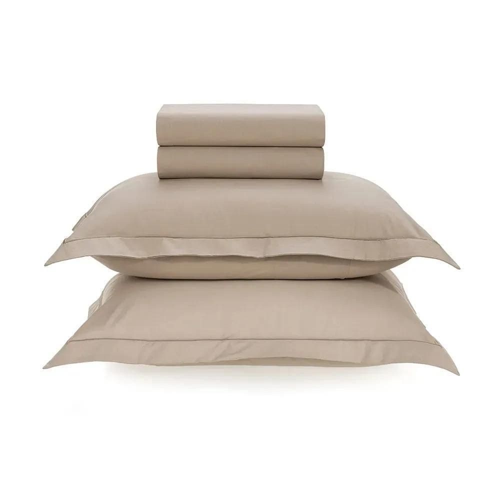 Jogo De Cama King 200 Fios Deliz - Karsten Grao / Bege