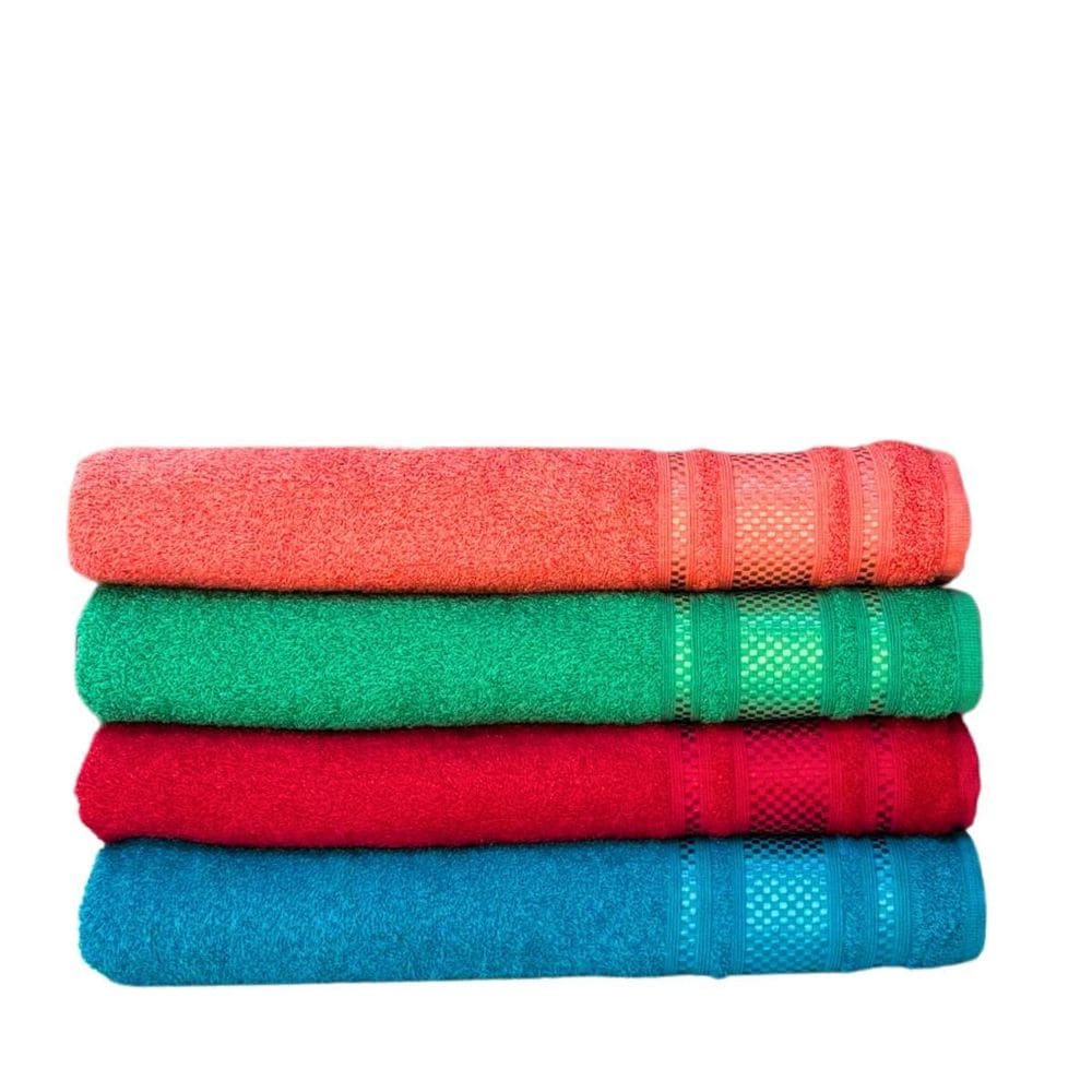 Jogo 4 Toalha Banho Diamante Gigante 80 X 1,65 Toalhão