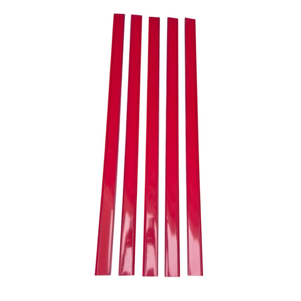 Porta Etiqueta Universal Bandeja 89 Cm Vermelho Kit 30