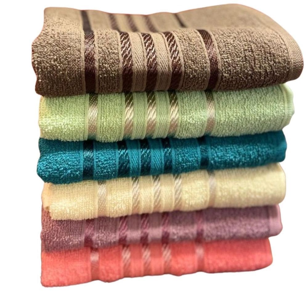 Kit 5 Toalhas Rosto Macia Oslo Premium - 296 G/M 45 X 75Cm