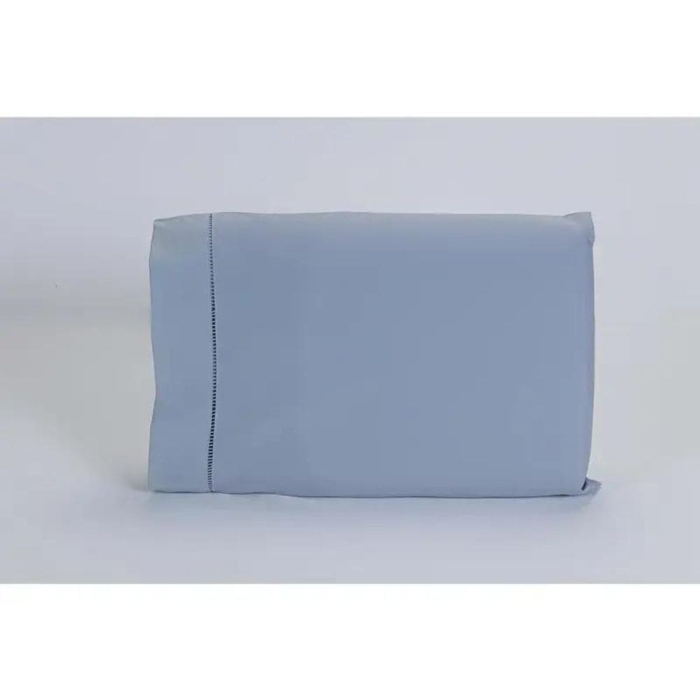 Kit 04 Fronhas 70X50Cm Percal 100% Algodo 300 Fios Cinza