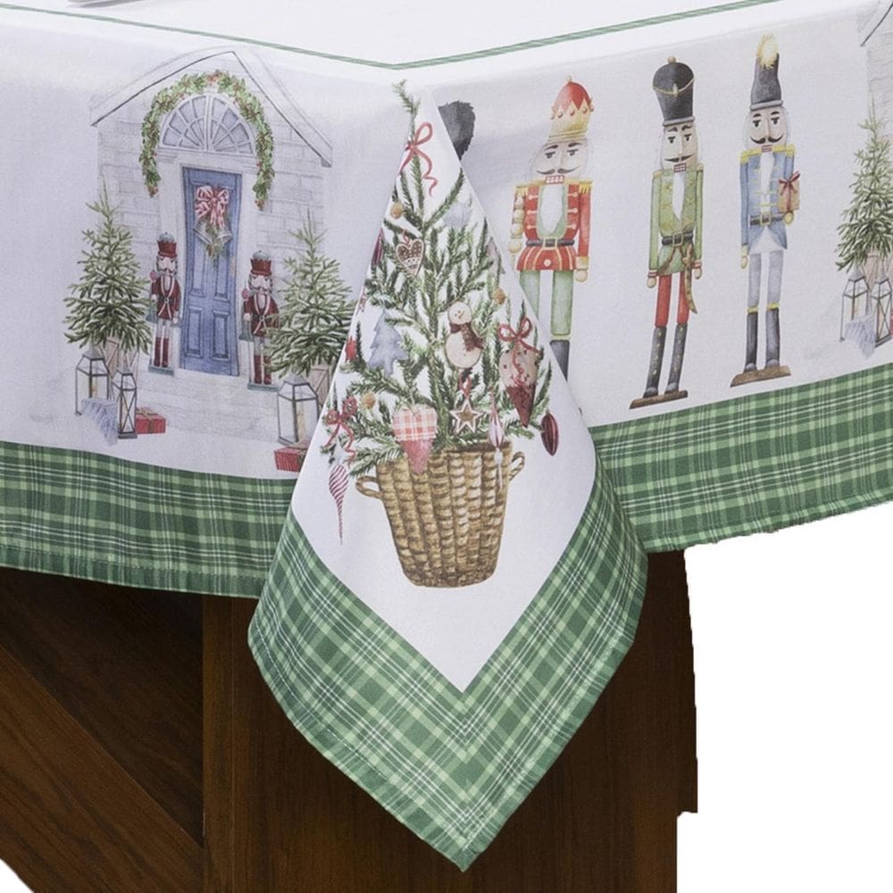 Toalha De Mesa 3,00X1,50 Para 8 Lugares Estampada Natalina