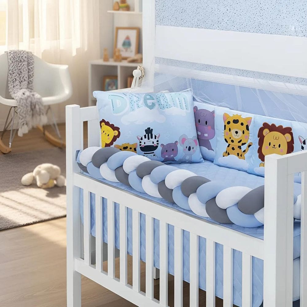 Kit Berço 10 Peça Baby Dream Super Macio E Prático Para Bebê