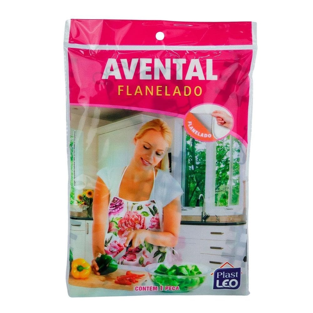 Avental de Cozinha Polietileno 62cm Flanelado - Tudo em Caixa