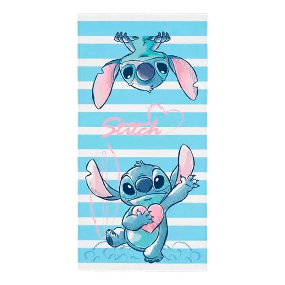 2X Toalha De Banho Stitch Disney Aveludada Lepper