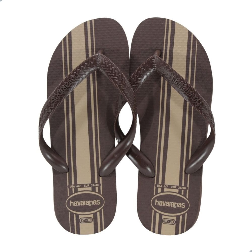 Chinelo Masculino Havaianas Color Essential Marrom Café