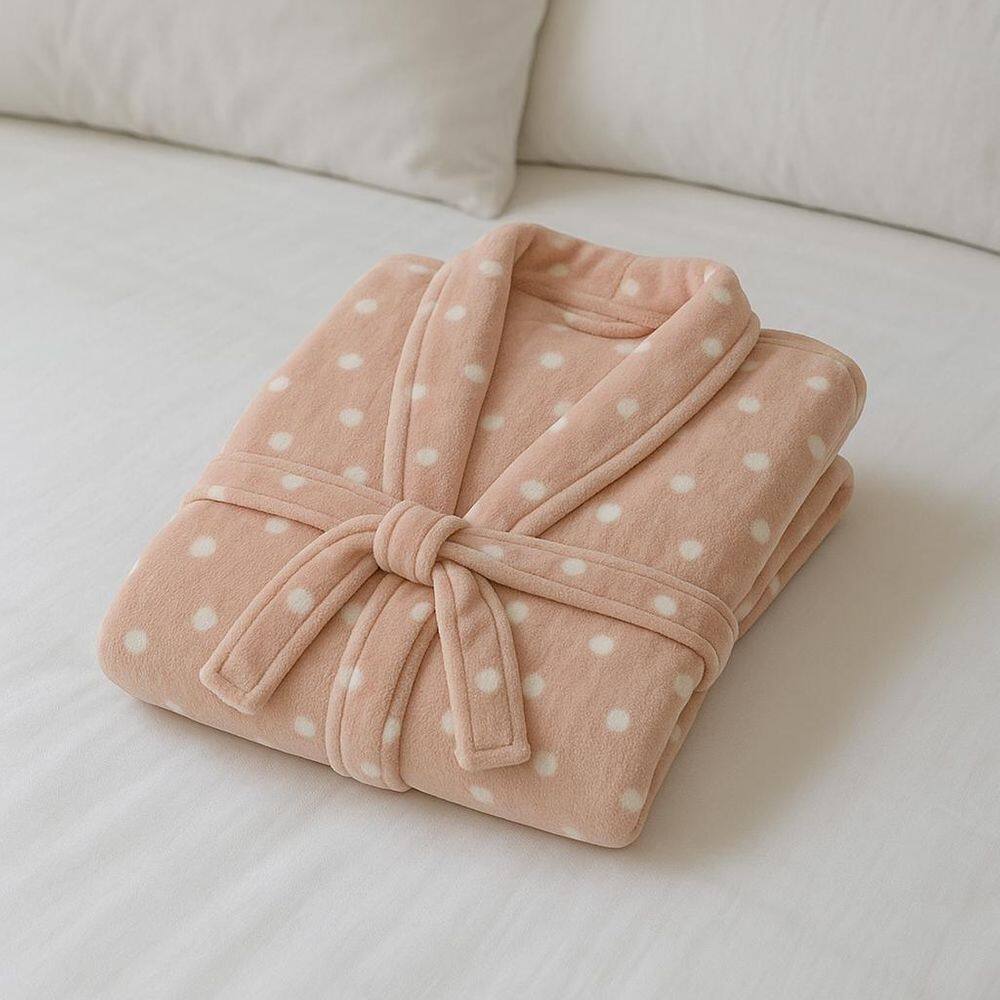 Roupão De Plush Peluciado Toque De Seda Vintage G Ball Rose