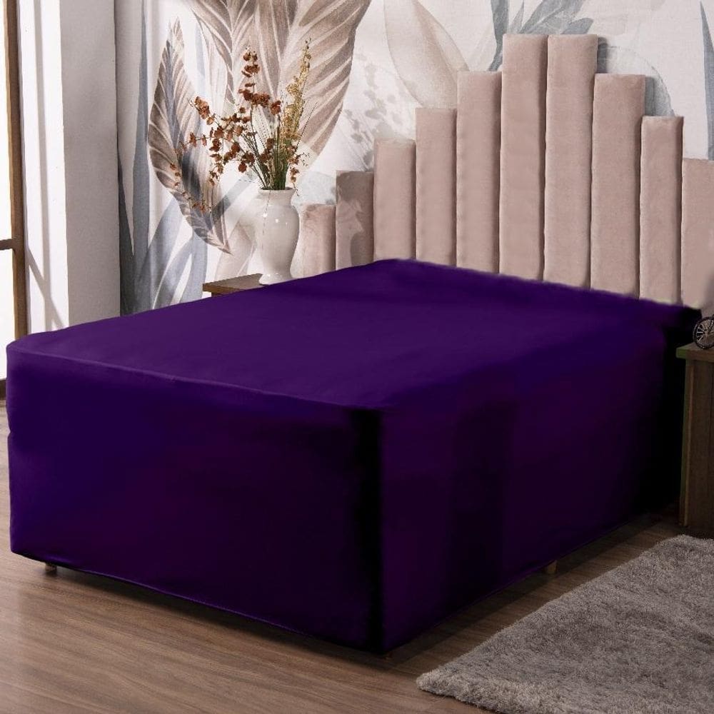 Lençol Luva Queen Cama Conjugada Veste Colchão Box Malha 1P