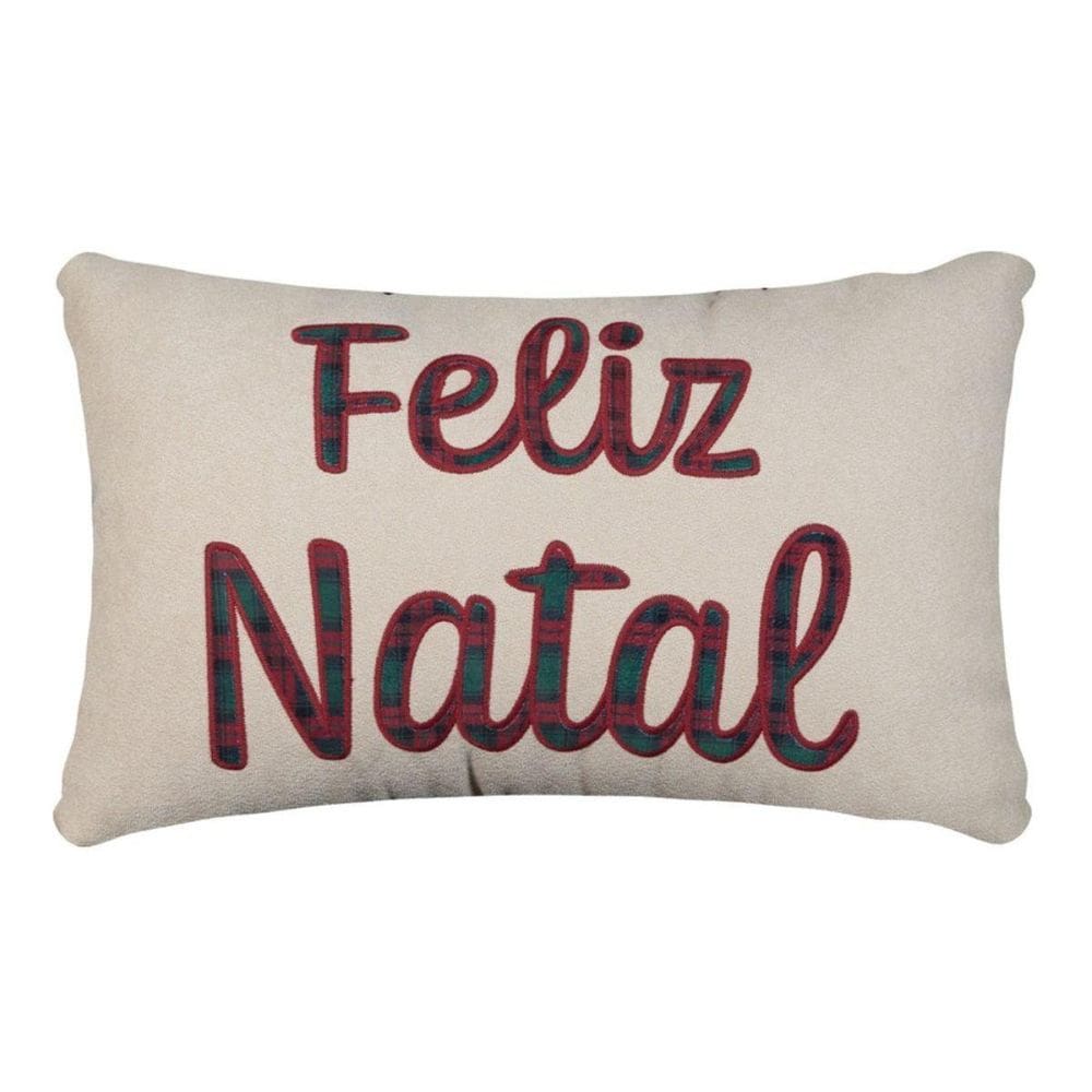 Almofada De Natal Baguete Feliz Natal 533 35X55Cm