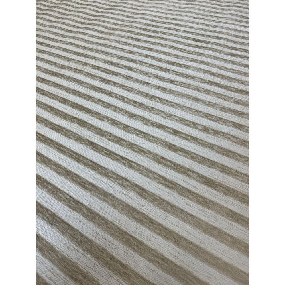 Tapete Sala Listrado 300X300 Cm Alto Relevo Bege Marrom 3X3