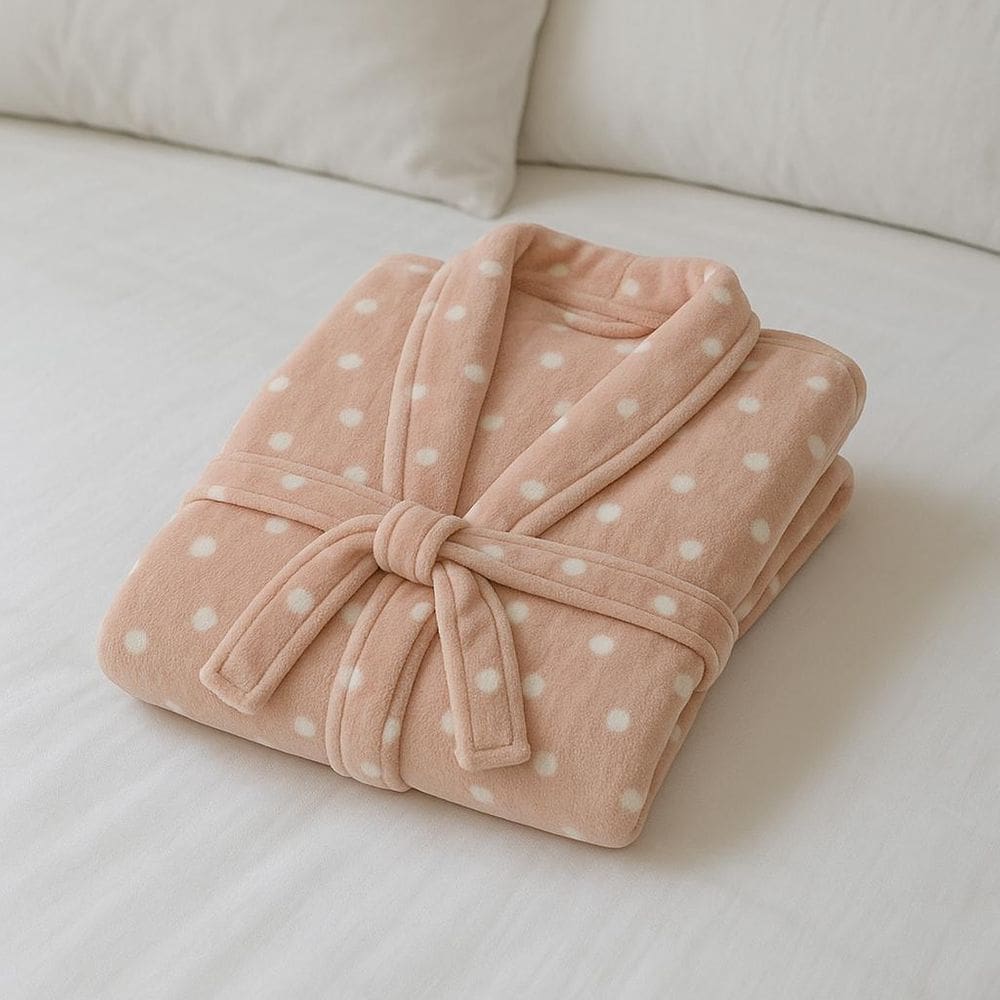 Roupão De Plush Peluciado Toque De Seda Vintage G Ball Rose