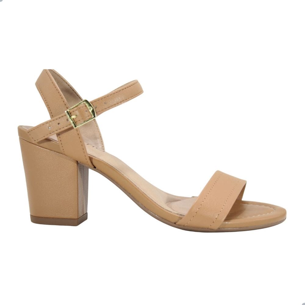 Sandália Feminina Beira Rio Napa Turim Camel