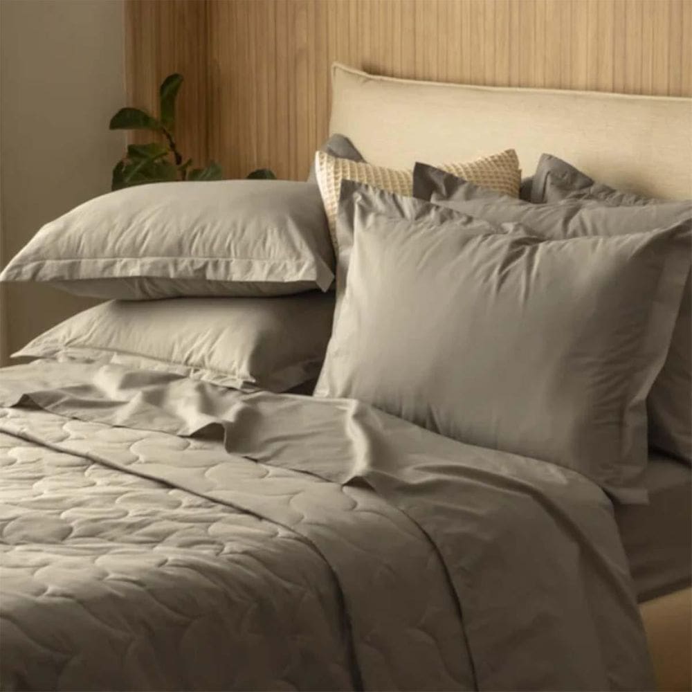 Kit Colcha Queen 200 Fios Tom 100% Algodão Verde Karsten