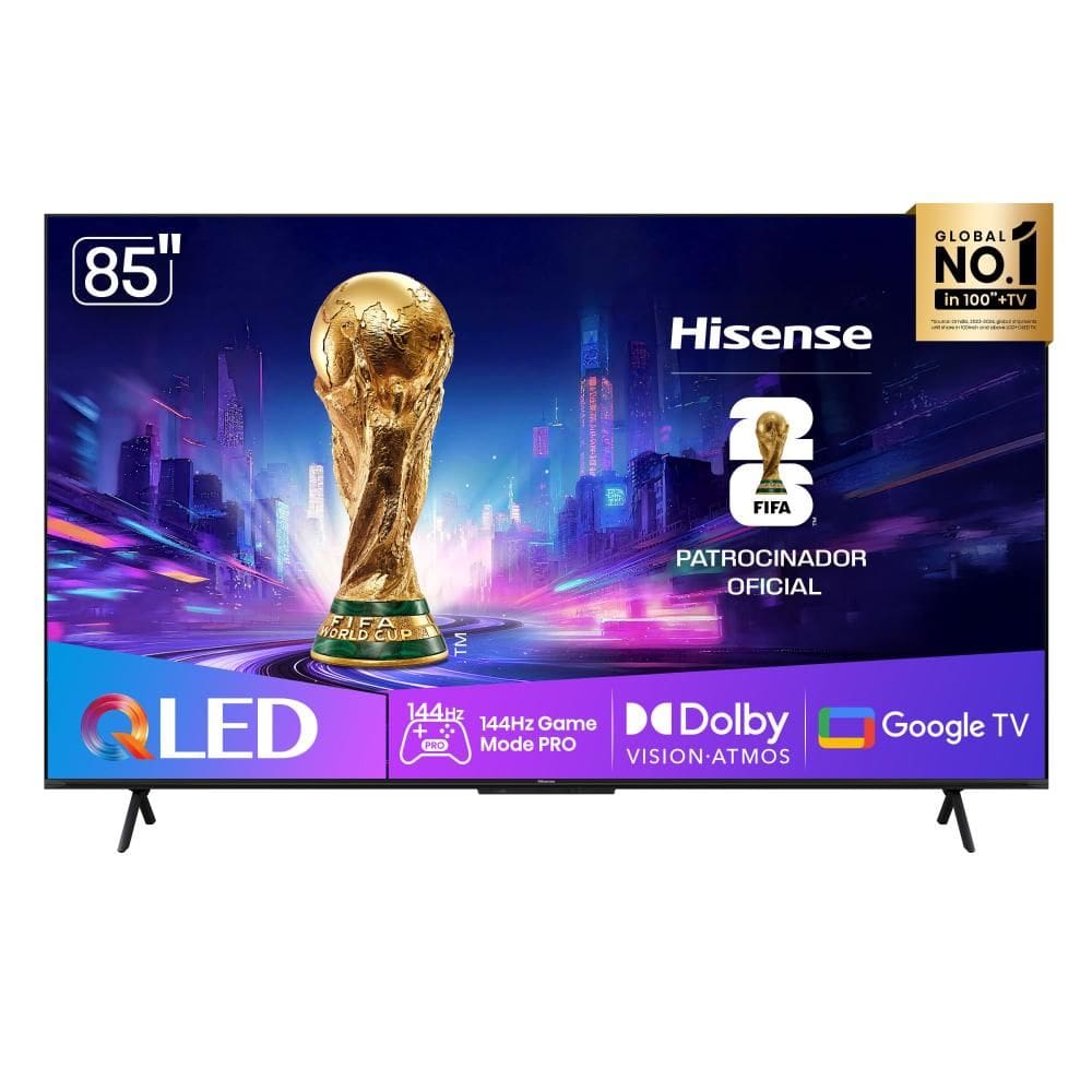 Smart TV Hisense QLED 4K 85” Polegadas com Dolby Vision, Dolby Gaming, Alexa e Google - 85Q7QG