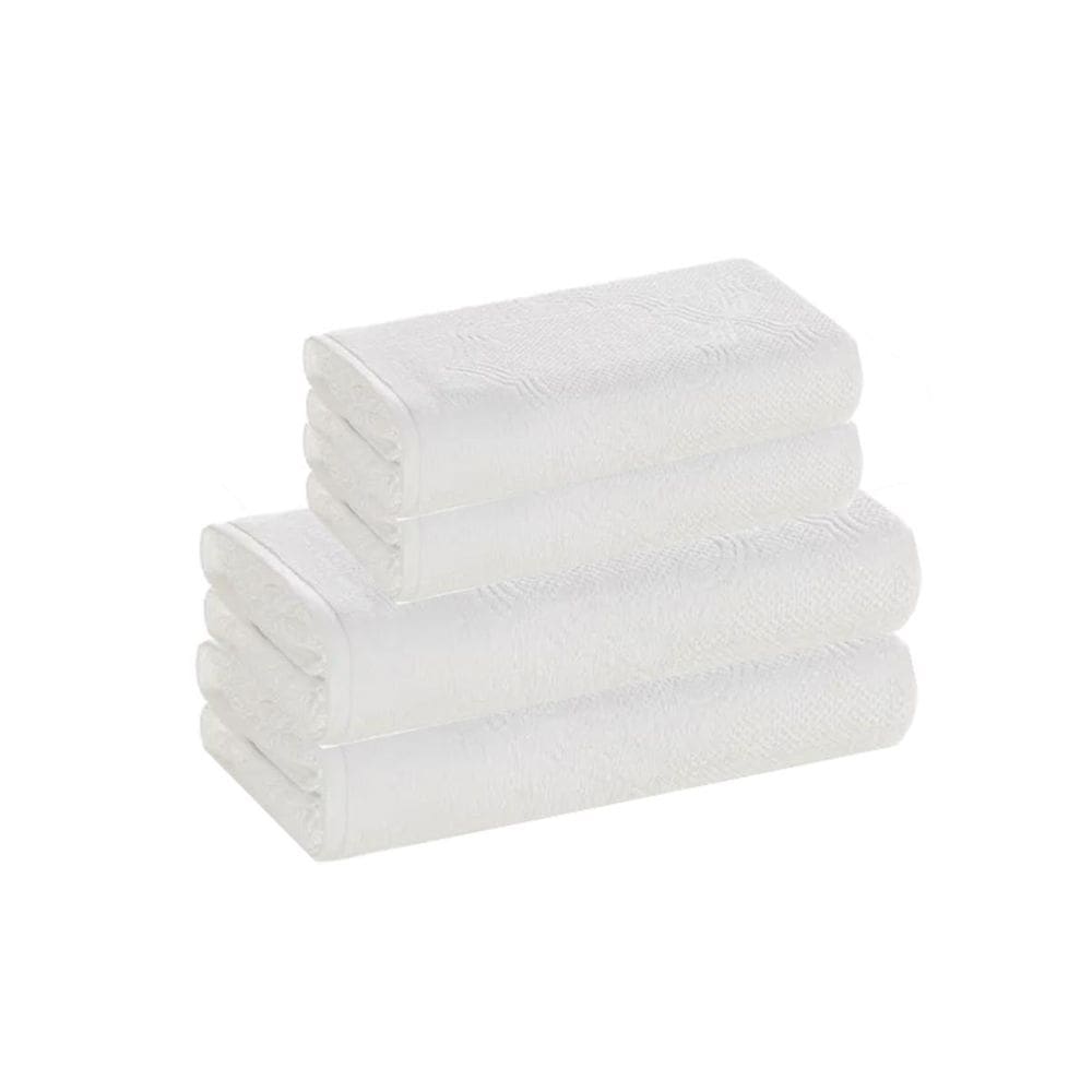 Jogo Toalha Banhão Galbe 100% Algodão 4 Peças Branco Karsten