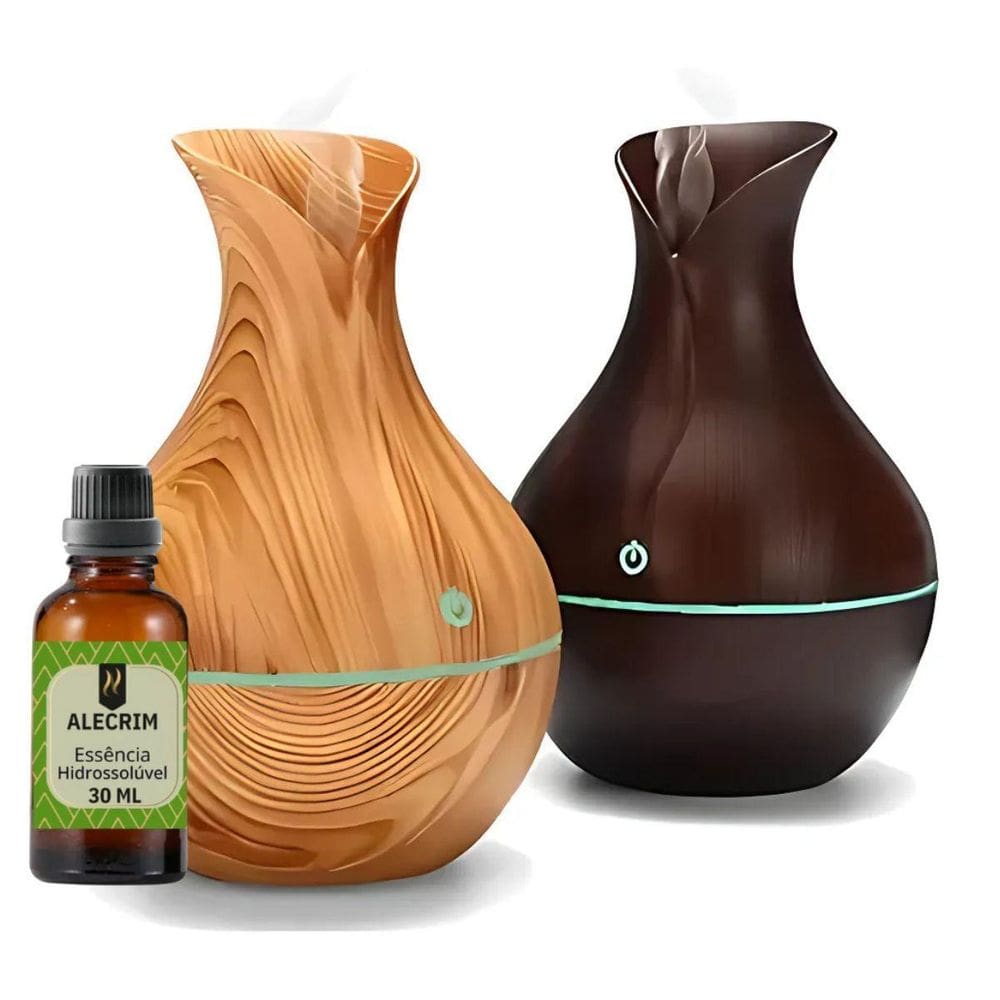 Kit Aromatizador Elétrico + Essência Escolha Cor E Essência
