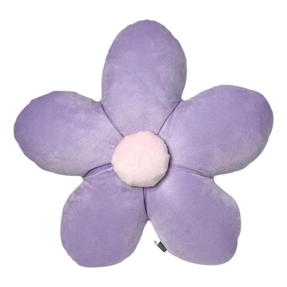 2X Almofada Flor Pelúcia Margarida Decoração Festa Sala Quar