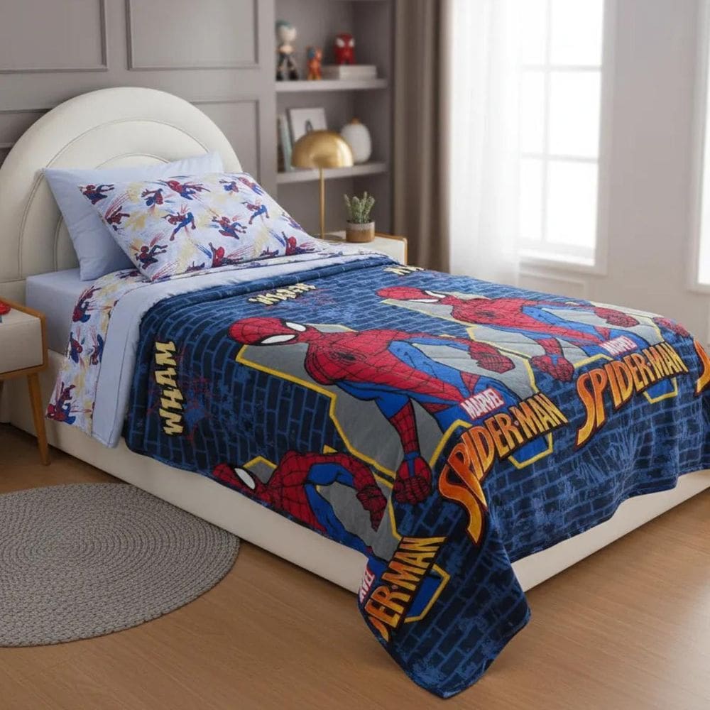 Manta Homem-Aranha Fofinha Quentinha Conforto E Proteção