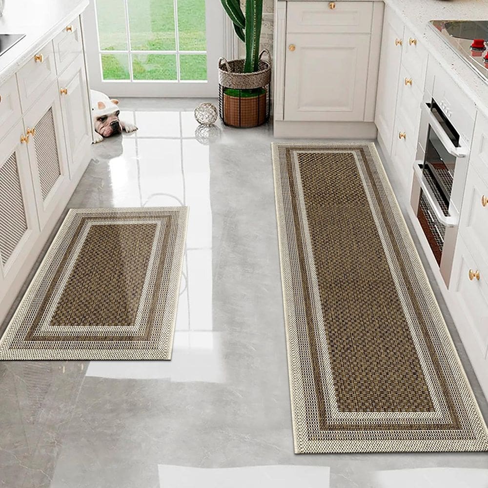 Kit Tapete Passadeira 2 Pç Cozinha Antiderrapante Js Mol M87