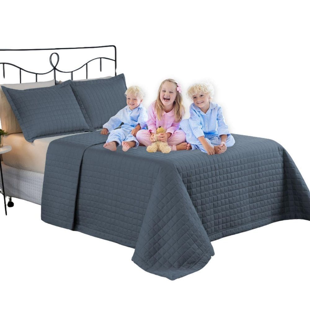 Kit Cobre Leito Casal Matelado Copacabana Dupla Face 3 Peças