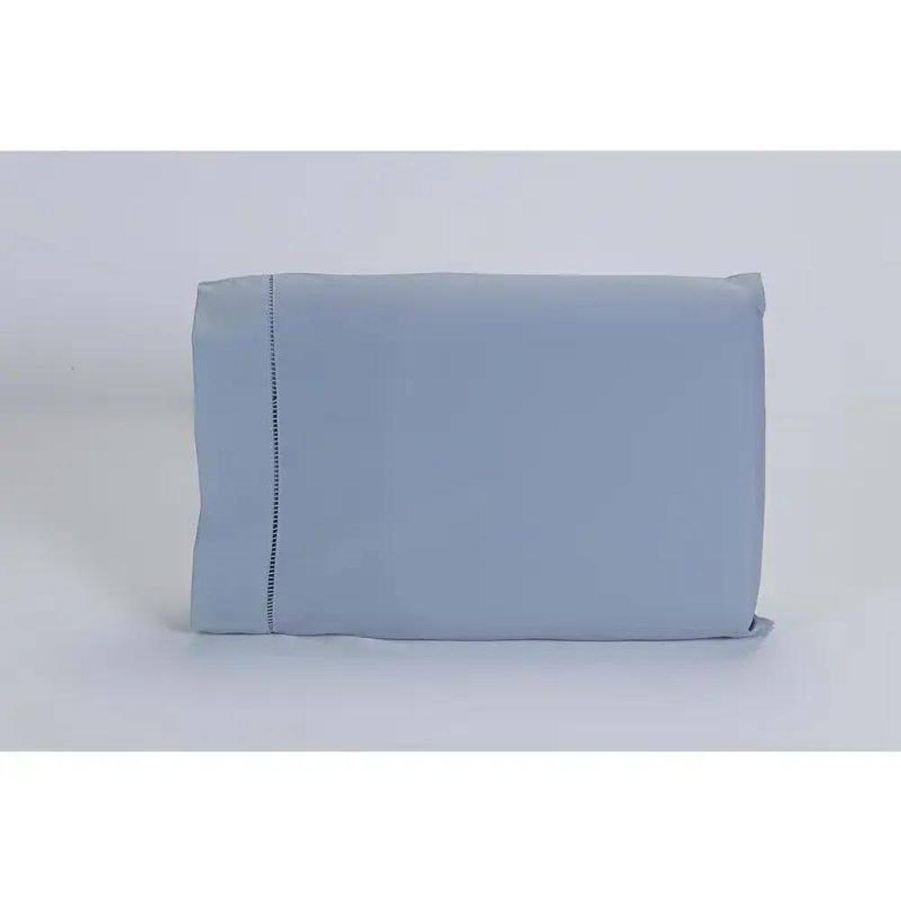 Kit 04 Fronhas 70X50Cm Percal 100% Algodo 300 Fios Cinza