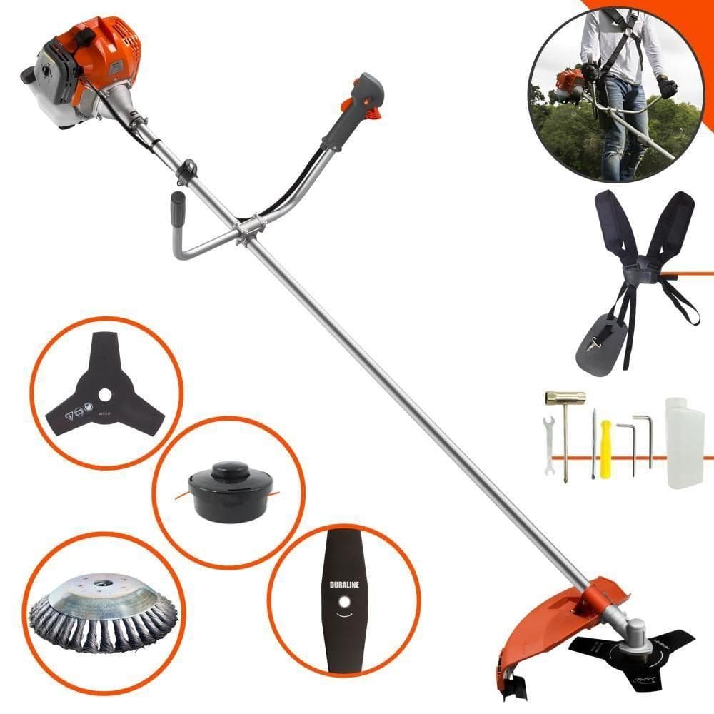 Roçadeira Tekna Rl430acntk 43cc + Faca 40d + Escova De Aço