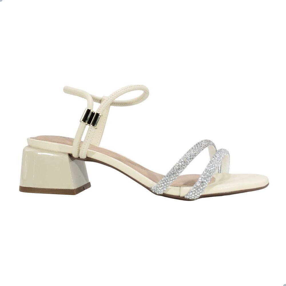 Sandália Feminina Beira Rio Creme