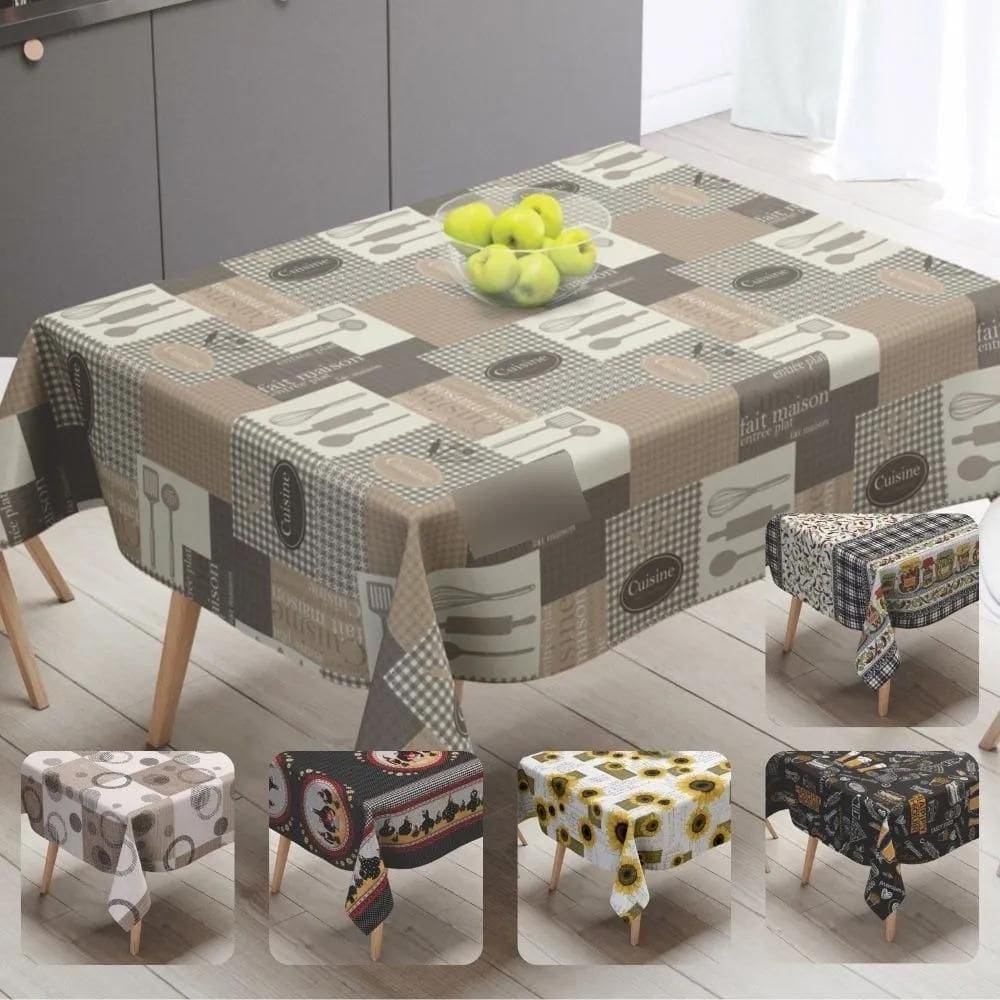 2X Toalha De Mesa Térmica Impermeável 6 Lugares 2X1,40M Cozi