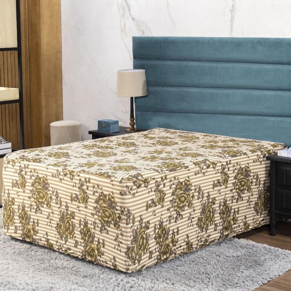 Lençol Luva Casal Cama Conjugada Colchão E Box Malha 1 Peça