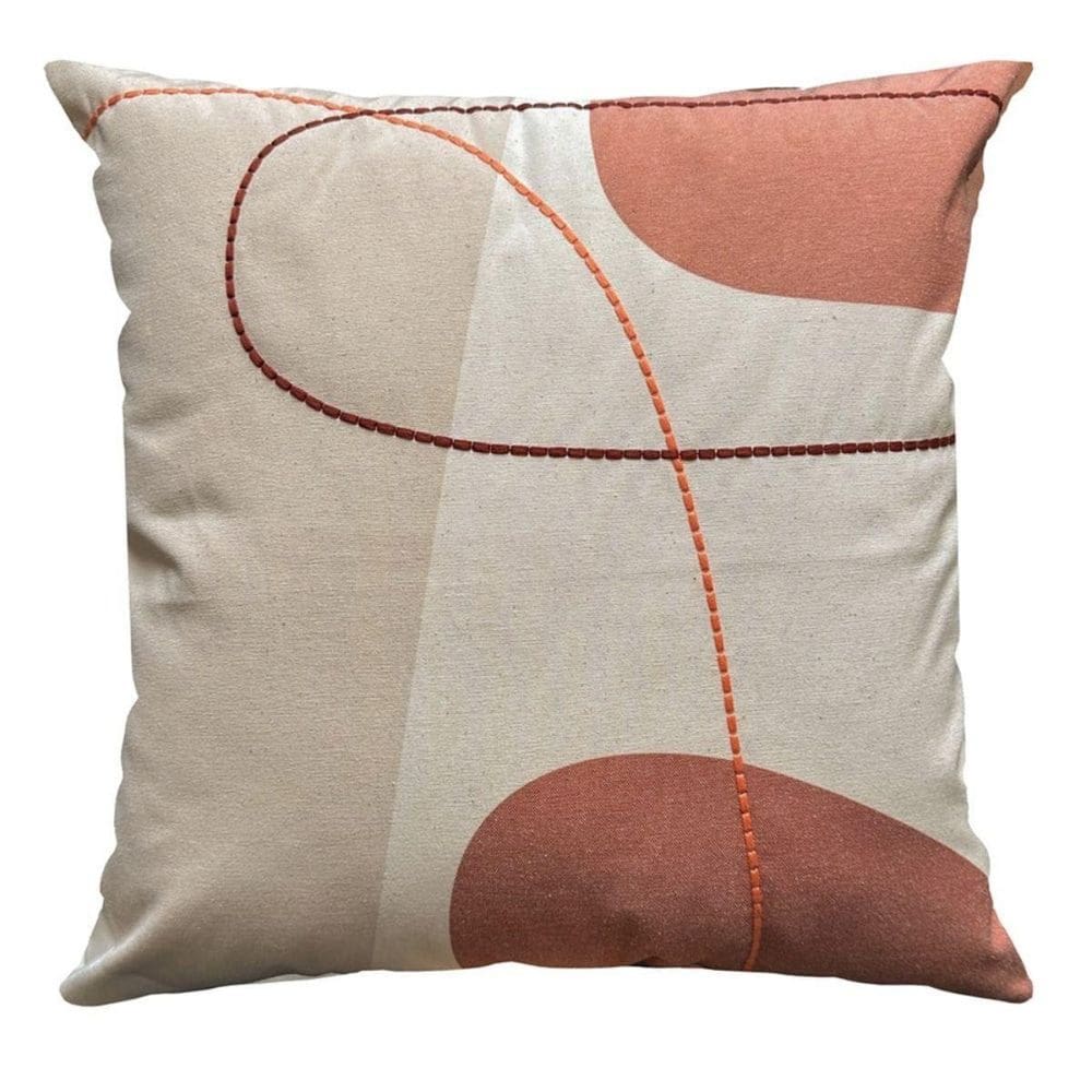 Almofada Donatella Laranja 079 Bordada 43X43Cm Belchior