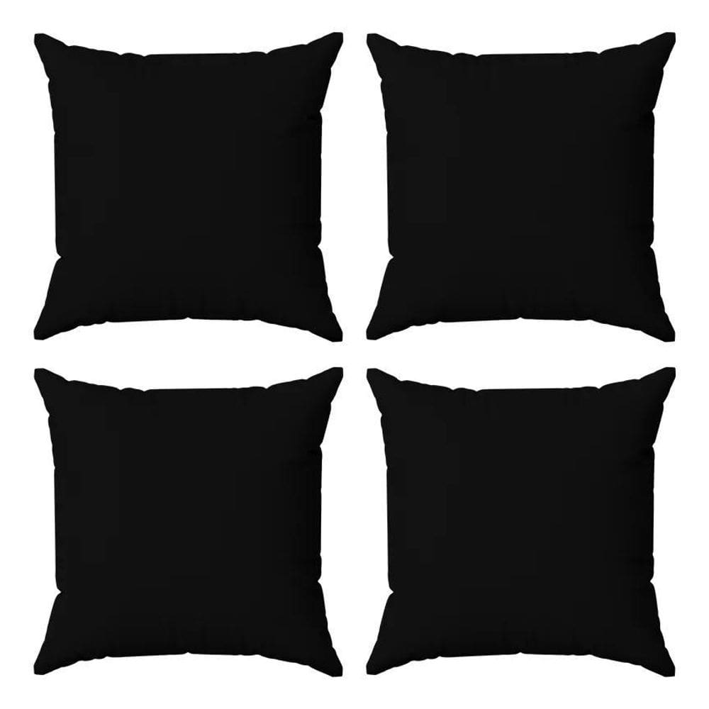 2X Kit 4 Capas Almofadas Decorativas Lisas 45X45 Id Decor Co