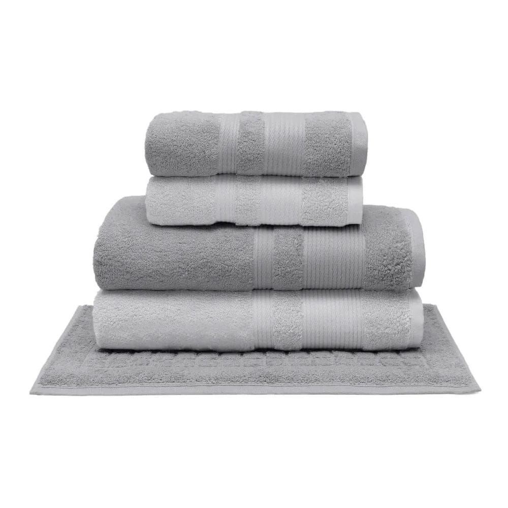 Jogo De Toalhas Gigante Aliance Buettner Prata / Cinza Stone