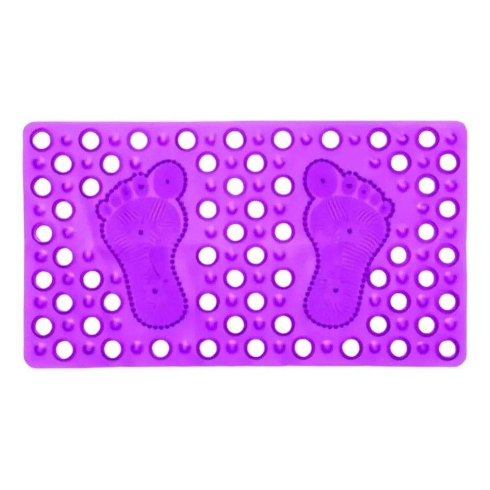 2X Tapete De Box Antiderrapante Banheiro Retangular Massagea