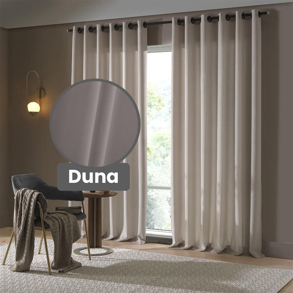 Cortina Rustica Oxford 2,6 X 1,7 - Bella Janela Duna