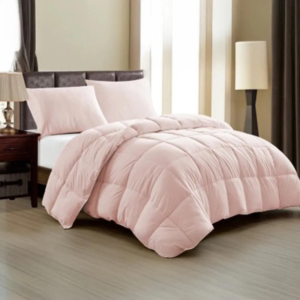 Edredom Queen Conforter Toque De Pluma - Hedrons Rosa Peach