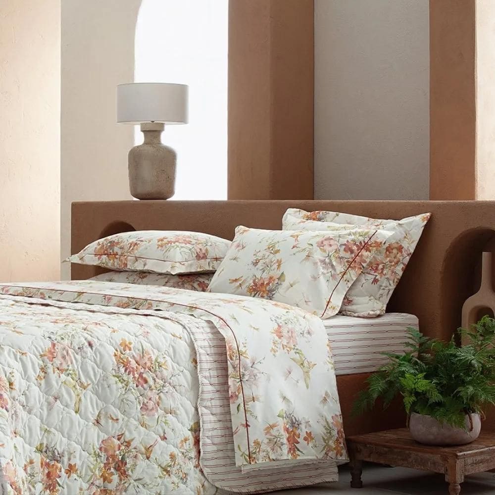 Jogo Cama Solteiro King 180 Fios Estampado - Andreza Livia