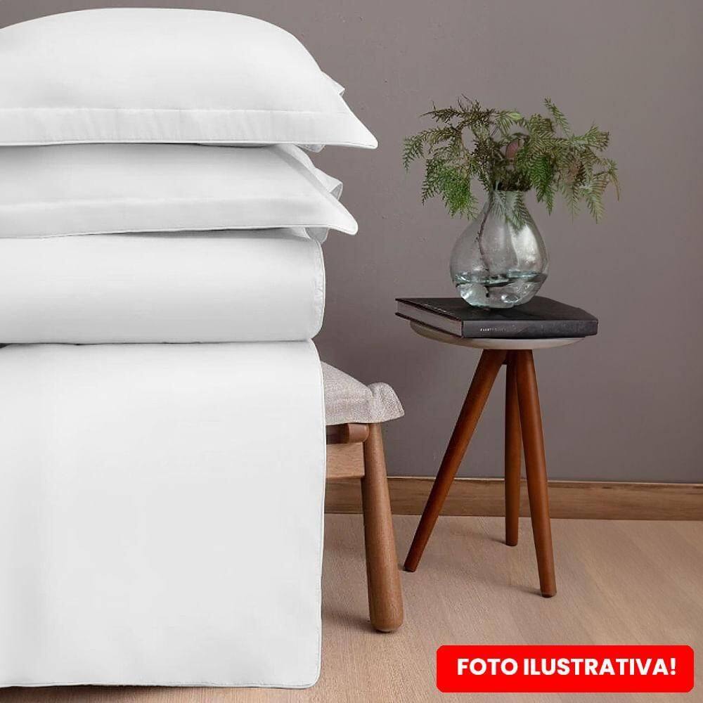 Kit Capa Para Edredom Casal 300 Fios - Naturalle Branco