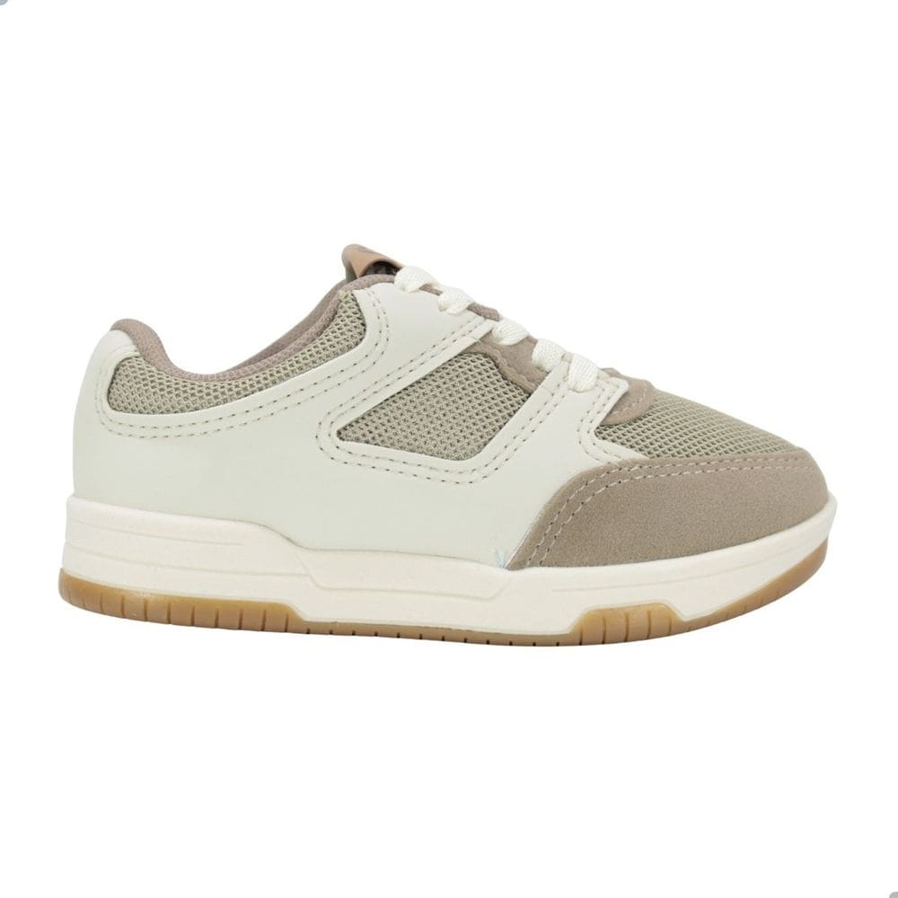 Tênis Infantil Casual Molekinho Areia/Branco Off