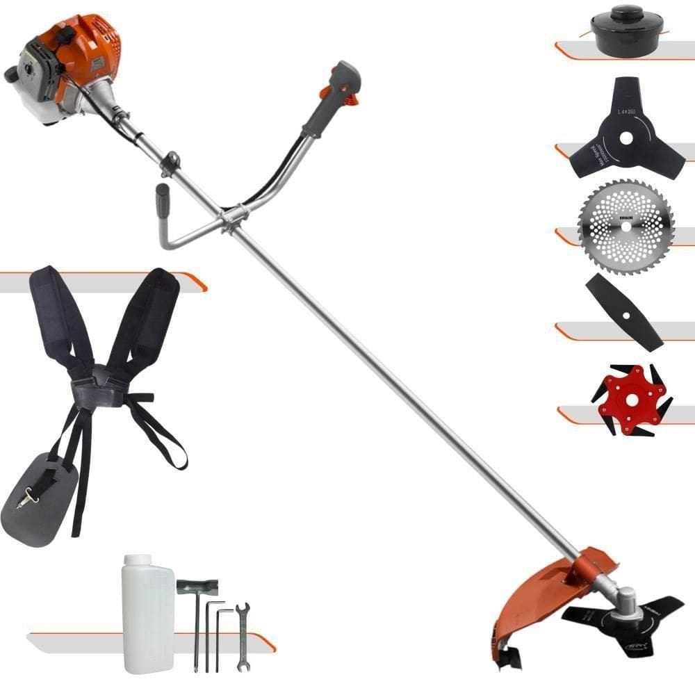 Roçadeira 43cc Rl430acntk Com Facas 2p 3p 6p 40d + Carretel