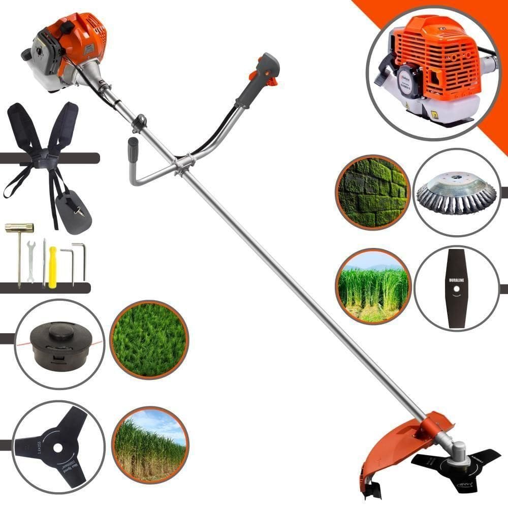 Roçadeira Tekna Com Carretel, Faca 3p E 40d + Escova De Aço