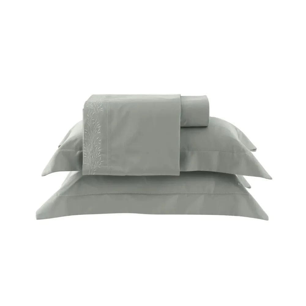 Jogo De Cama Casal 300 Fios Satinée Liso Kacyumara Greenjoy