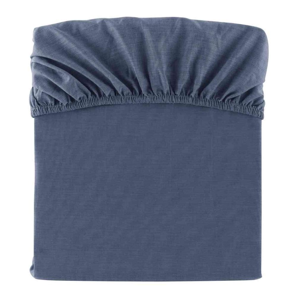 Lençol Avulso Solteiro Kacyumara Malha 100% Algodão Azul