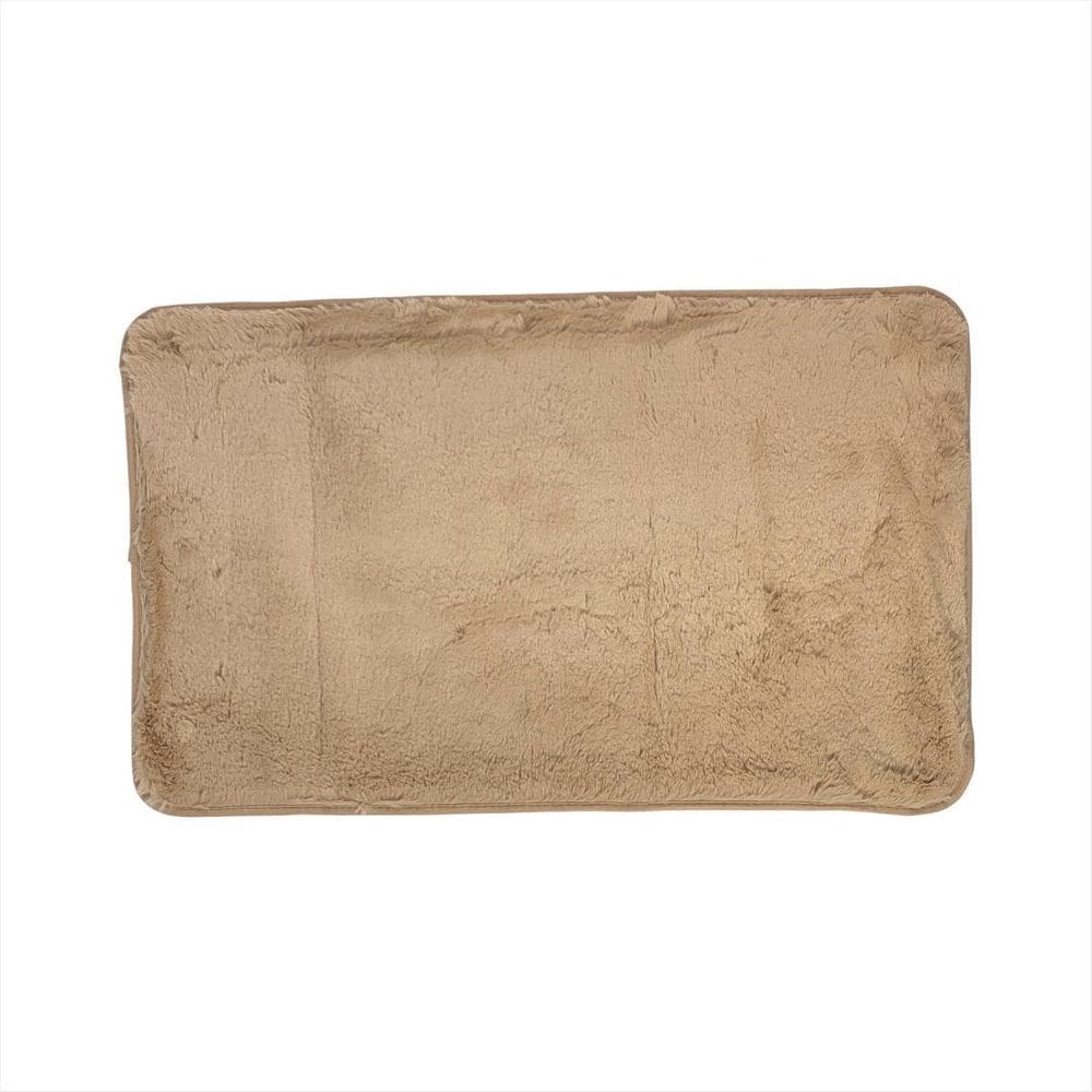 MP - Tapete Peludinho Cor Bege Absorvente Ant