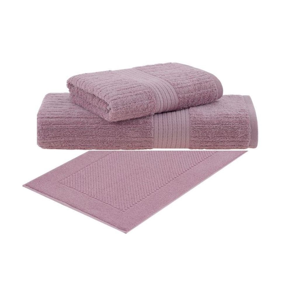 MP - Toalha Banho Rosto Piso 3 Pc s Fio P