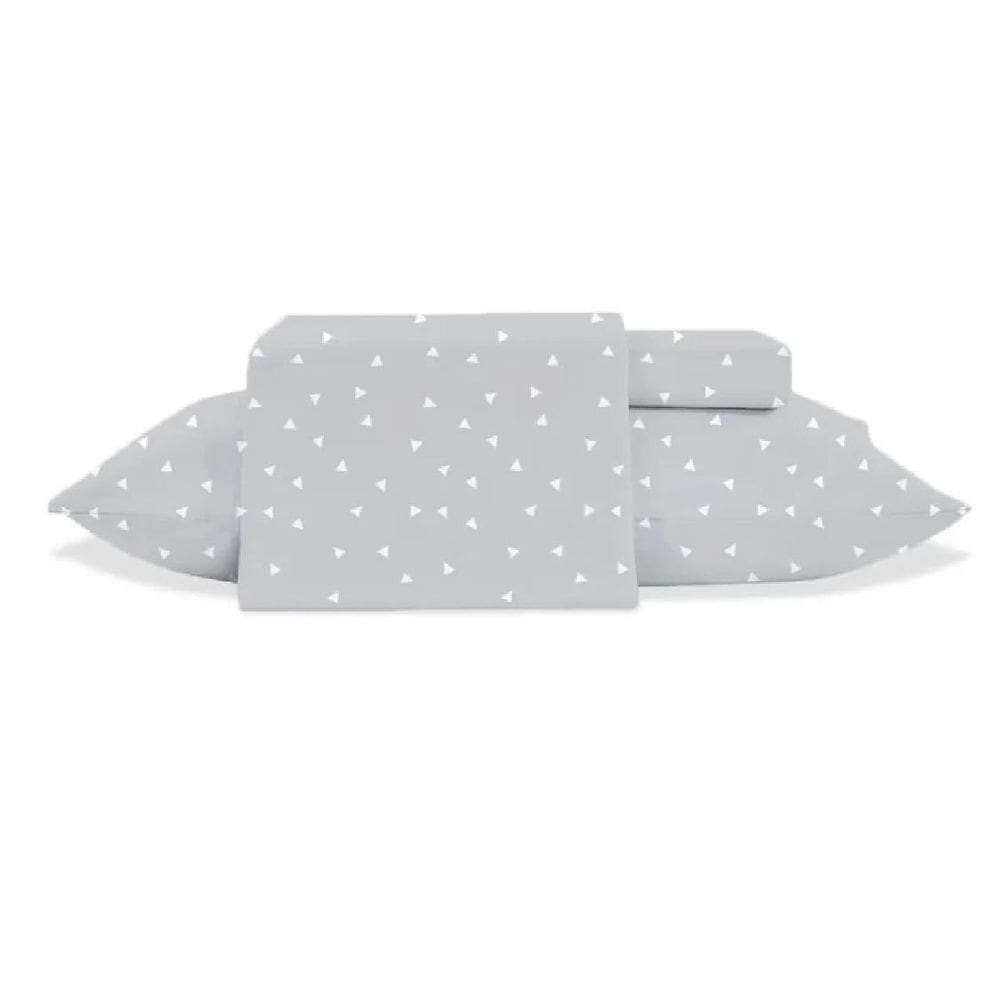 Jogo Cama Casal 4 Pc Toque De Seda Triangulo Jolitex
