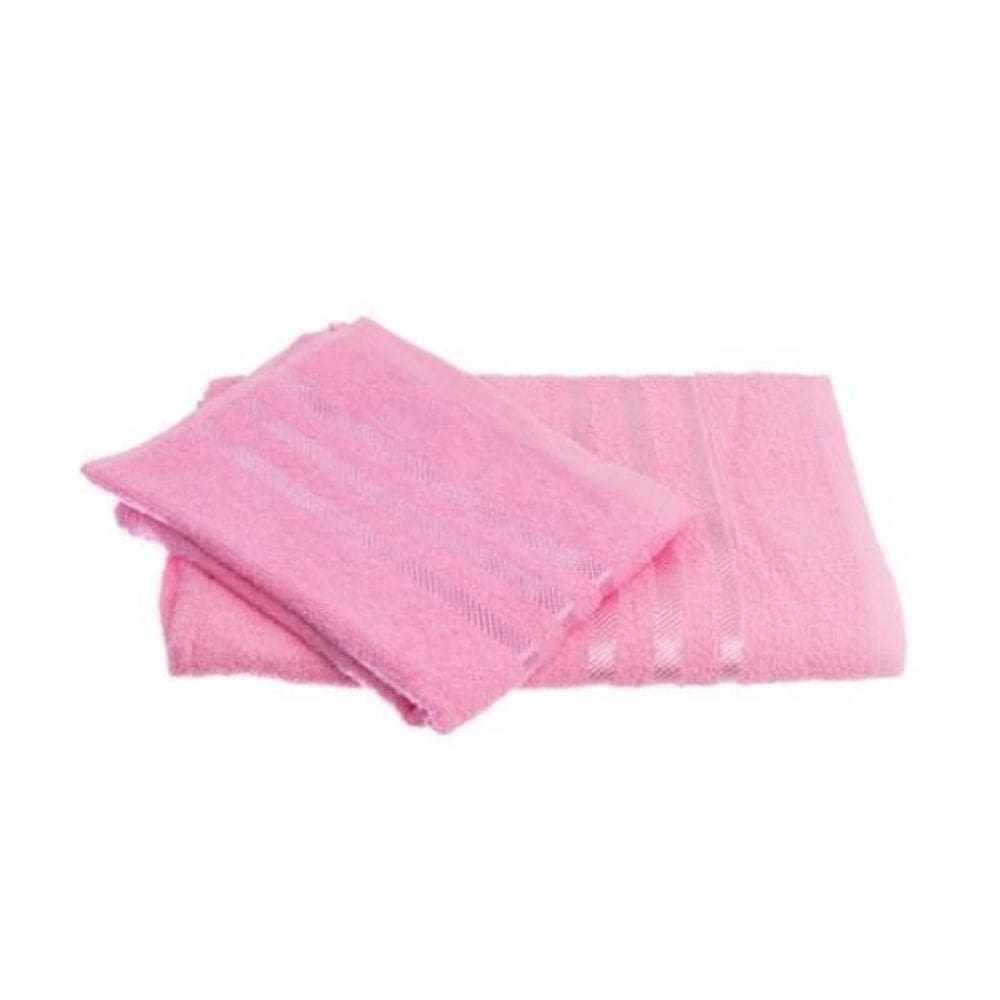 Toalha De Banho Avulso 68X130Cm Pink 100% Algodão