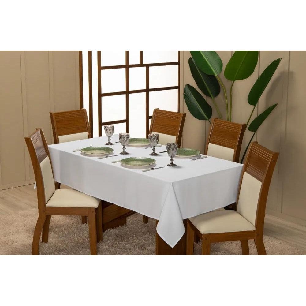 2X Toalha De Mesa Oxford Quadrada 4 Lugares 1,40X1,40
