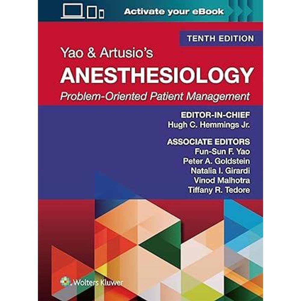 Yao  Artusio Anesthesiology