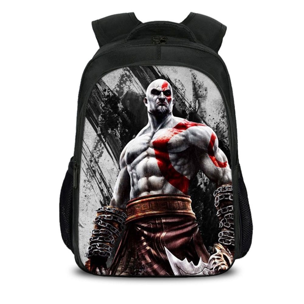 Mochila escolar Gods Of Wars Kratos Anime Nylon 450g
