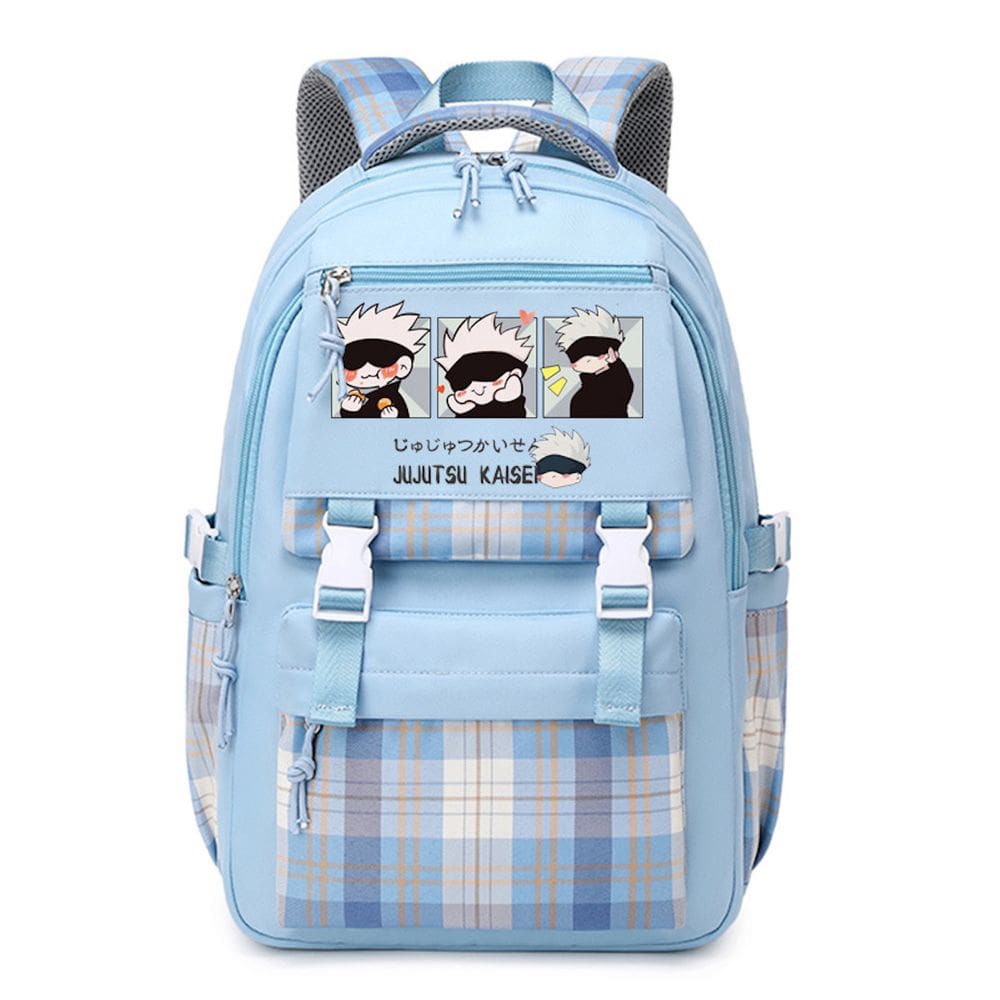 Mochila escolar Jujutsus Kaisens Gojos Satorus Cartoon Kids